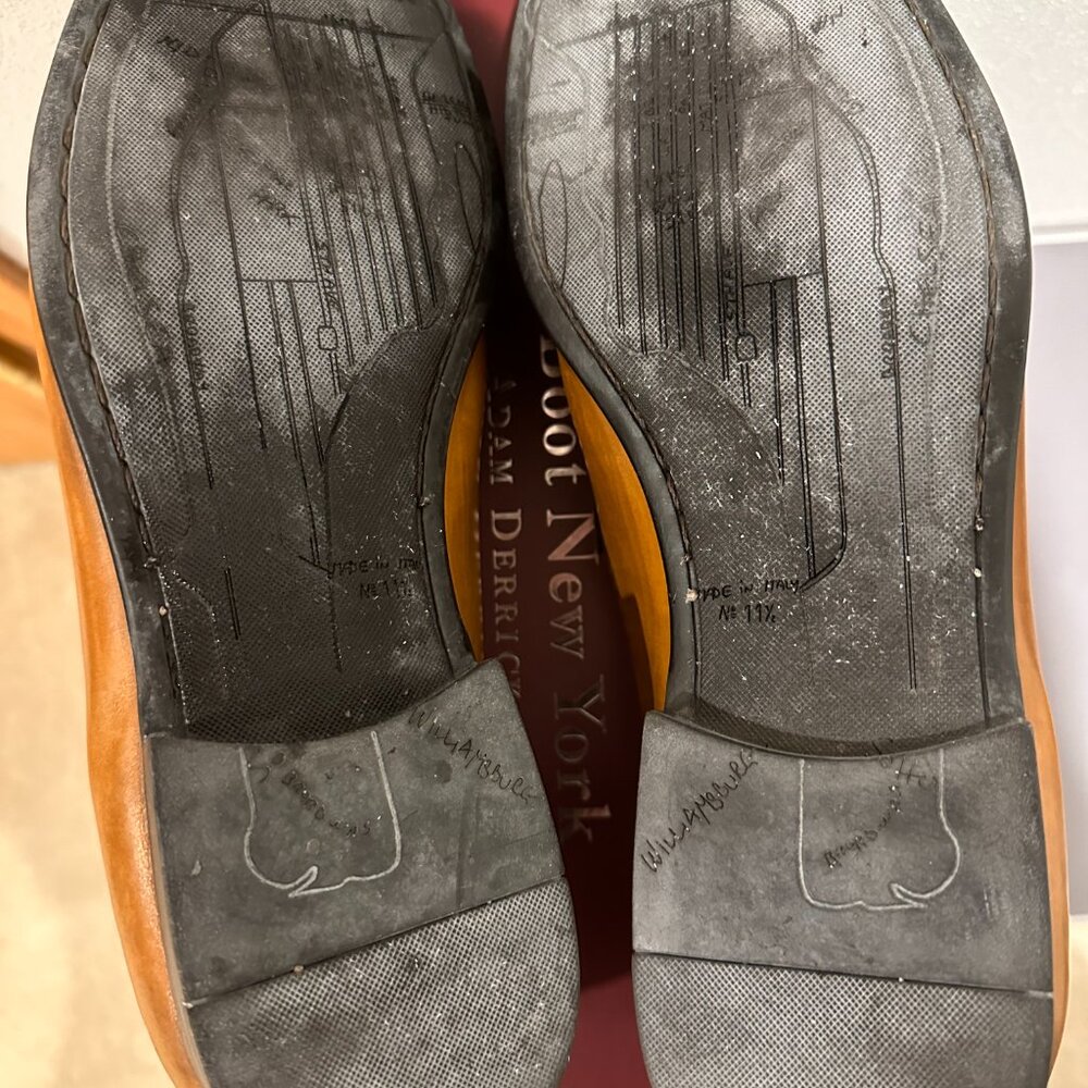 $425 To Boot New York Alek Penny Loafer Cognac Tan Leather 11.5 Super Clean! - Picture 11 of 13